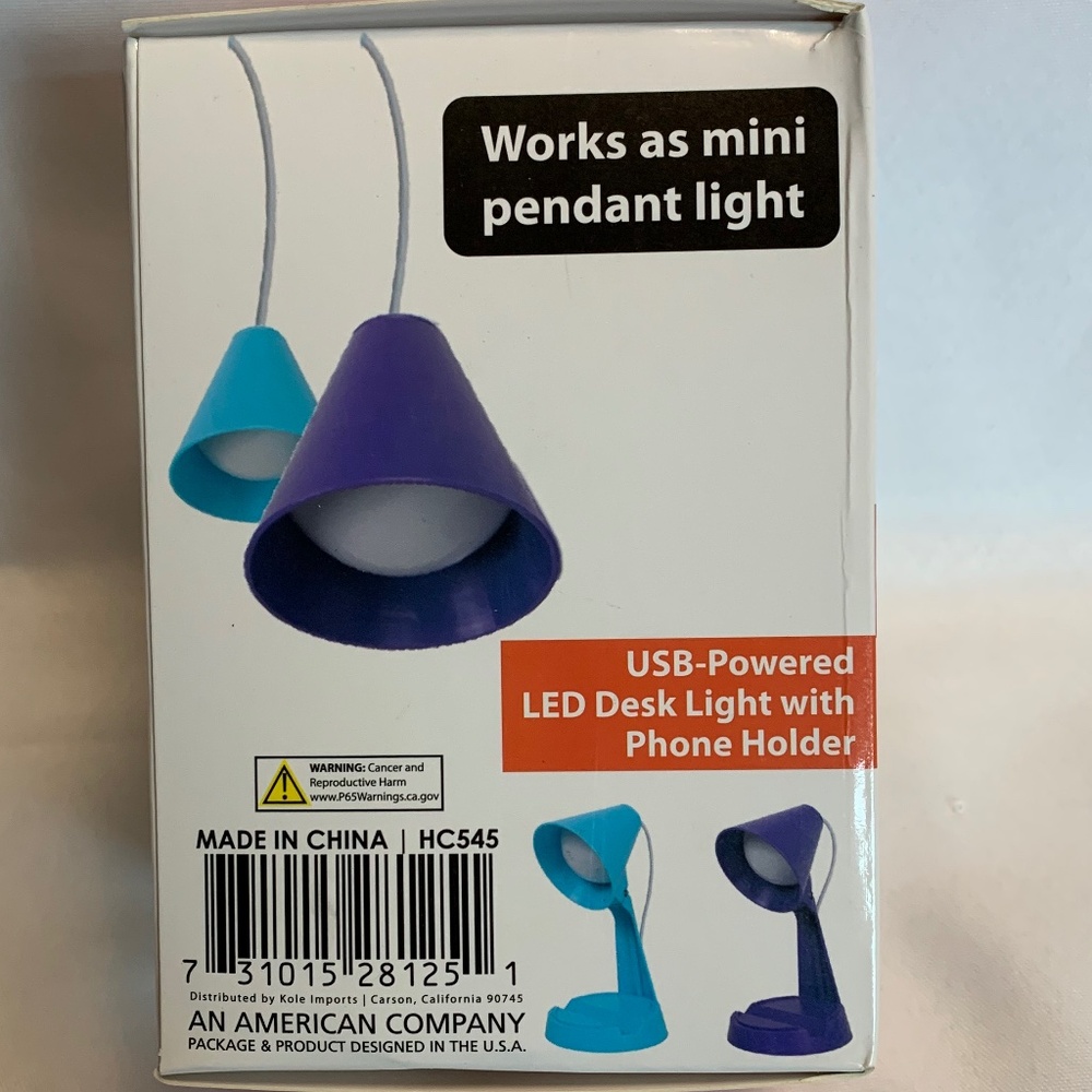 NIB! USB Powered LED Desk Light with Phone Holder! - Picture 6 of 7